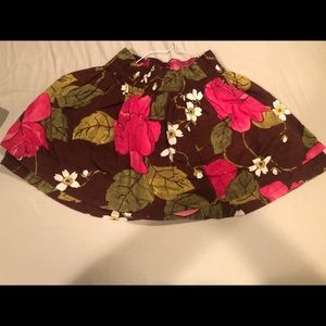 Hollister floral skirt